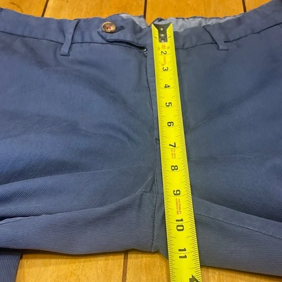 Incotex Slowear Chino Pants Slim Straight Navy Flat Front 32x30 NICE!! - Picture 14 of 16